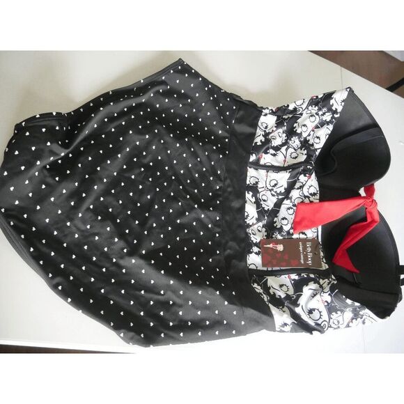 Betty Boop x Unique Vintage Boop Boop A Doop Clemente Swimsuit One Piece 3X - Picture 8 of 10